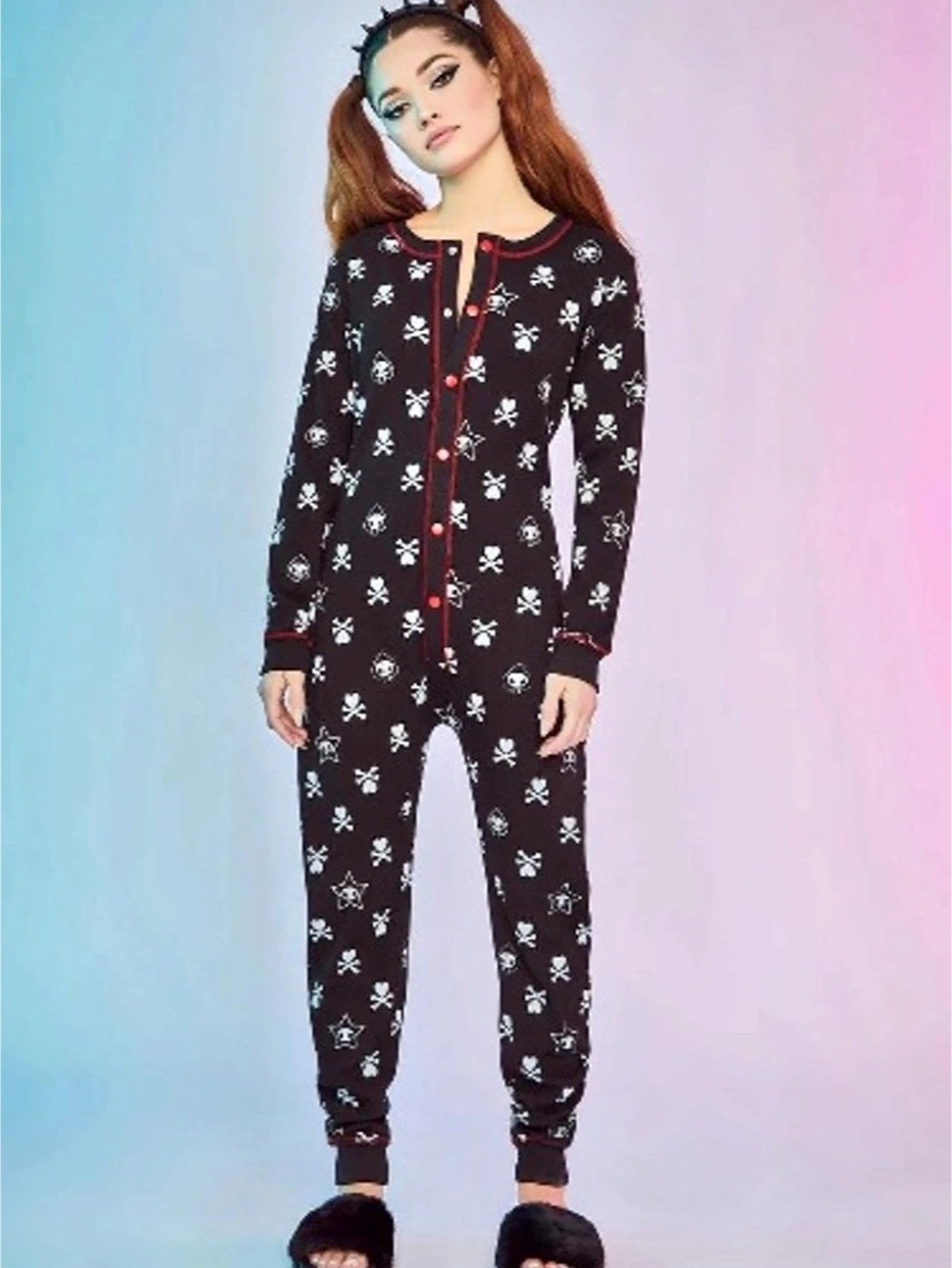 Dolls Kill x Tokidoki Sayonara Sweetheart Star Adios Thermal Onesie